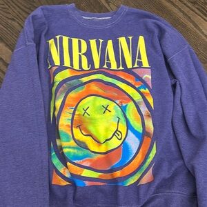 Urban outfitters Nirvana purple sweatshirt size S/M
